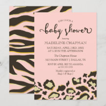 Leopard Spots & Tiger Rand Baby Shower