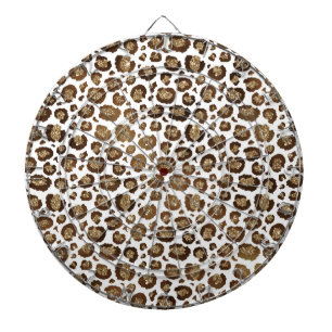 Leopard Spots Vilda djur Golden Glitter Safari Darttavla