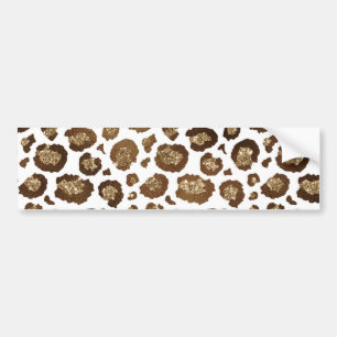Leopard Spots Wild Animals Golden Glitter Safari Bildekal