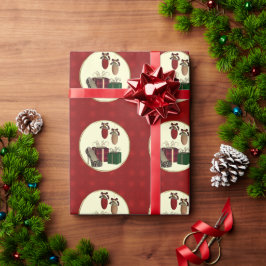 Leopard Stiletto helgdag gifts Wrapping Papper Presentpapper