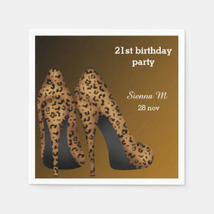 Leopard Stilettos Pappersservett