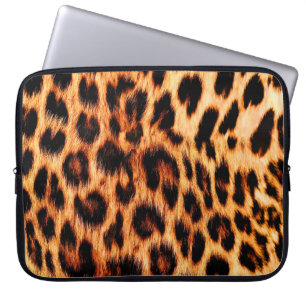 Leopard struktur, afrikanskt djur, sömlöst mönster laptop fodral