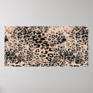 Leopard struktur, leopard animal print mönster poster
