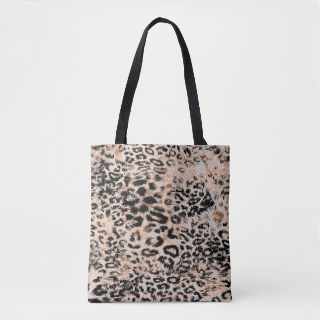 Leopard struktur, leopard animal print mönster tygkasse (Framsida)