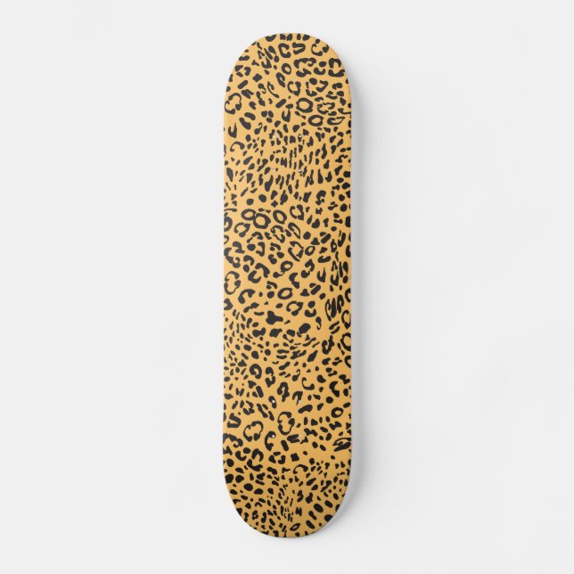 Leopard Struktur Mini Skateboard Bräda 18,5 Cm (Framsida)