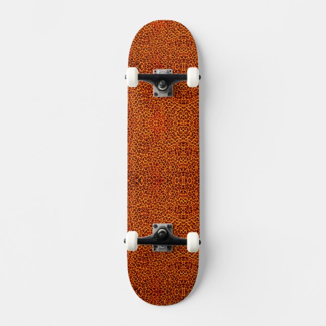 Leopard Struktur Skateboard Bräda 21,5 Cm (Framsida)
