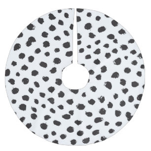 Leopard Struktur: Vintage Sömlös Mönster. Julgransmatta Borstad Polyester