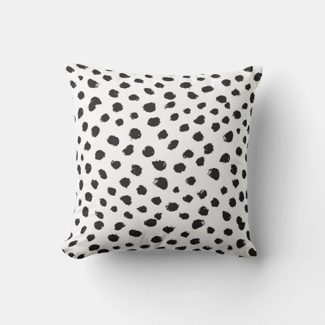 Leopard Struktur: Vintage Sömlös Mönster. Kudde (Framsida)