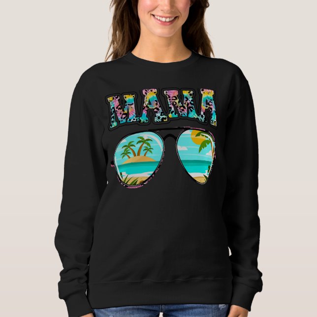 Leopard Summer Sunglasses Mamma Mors dag Summe T Shirt (Framsida)