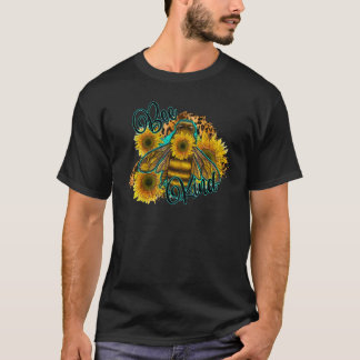 Leopard Sunflower Honey Bee Be Kind And Humble Kin T Shirt