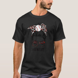 Leopard T Boll Moster Life Messy Bun Game Day Mor Shirt