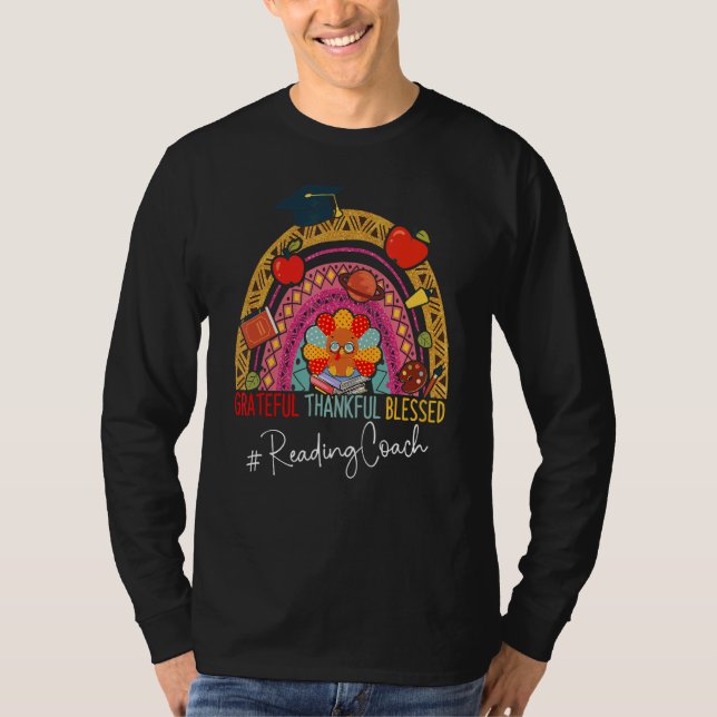Leopard tacksam läsning Coach Rainbow T Shirt (Framsida)