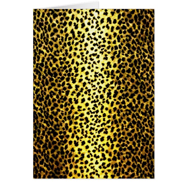 Leopard Tapet Hälsningskort (Framsidan)