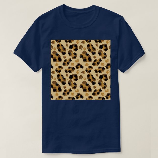 Leopard Tassar Cute Mönster av Tobe Fonseca T Shirt (Design framsida)