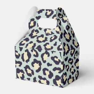 Leopard teal presentaskar
