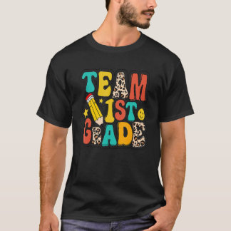 Leopard Team First Klass Back to school Hej Firors T Shirt