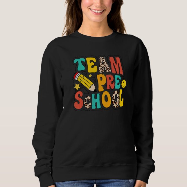 Leopard Team Förskollärare Elev Första Dag O T Shirt (Framsida)