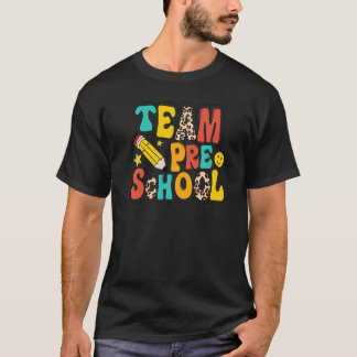Leopard Team Preschool Teacher Student första dage T Shirt