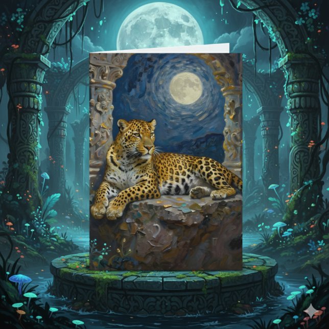 Leopard-tema Glad födelsedag till min make Kort (Skapare uppladdad)