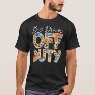 Leopard Tie Dye Buss-förare av tjänstgöringsskäl i T Shirt