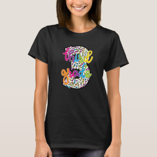 Leopard Tie Dye tredje Klass-läraren Student tillb T Shirt