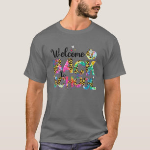 Leopard Tie Dye Welcome Back to school Teacher Stu T Shirt