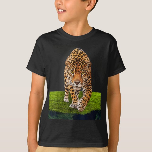 leopard tiger cheetah gift t shirt (Framsida)
