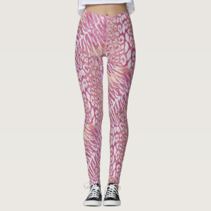 Leopard tiger skin trendig fläckig stripe katt leggings