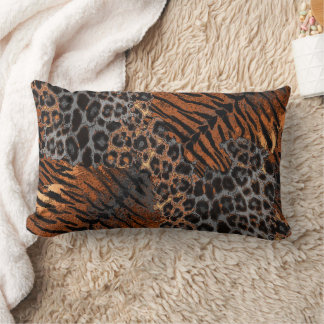 Leopard tiger skin trendy lumbarkudde