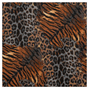 Leopard tiger skinn trendy tyg