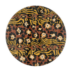 Leopard, tiger skinsar, vild mönster.