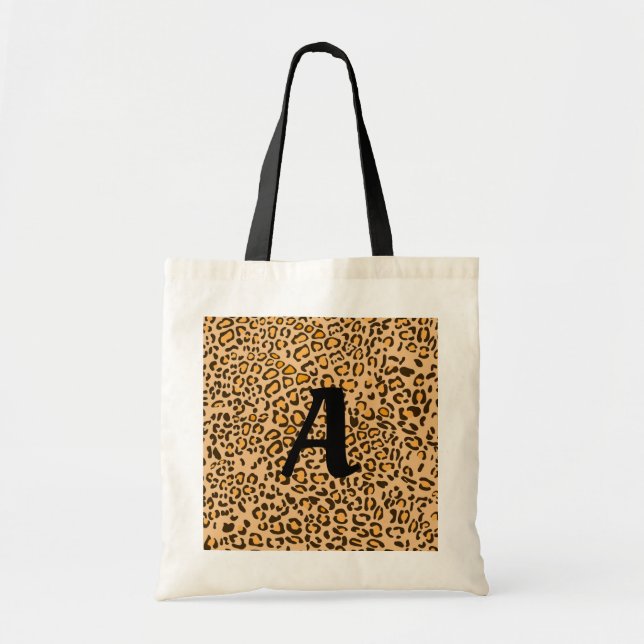 LEOPARD Tote Bag Tygkasse (Framsidan)