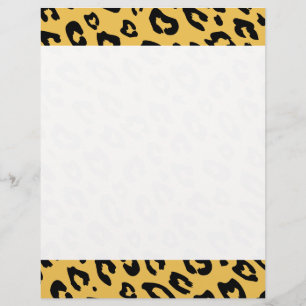 Leopard tryck brevpapper skrivpapper