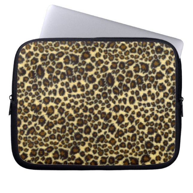 Leopard Tryck Datorfodral (Framsidan)