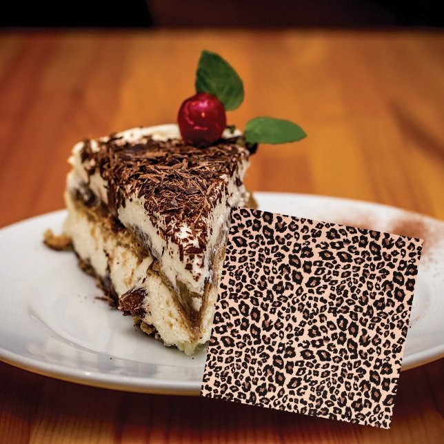 Leopard Tryck Fest Pappers Servetter Dukning (Skapare uppladdad)