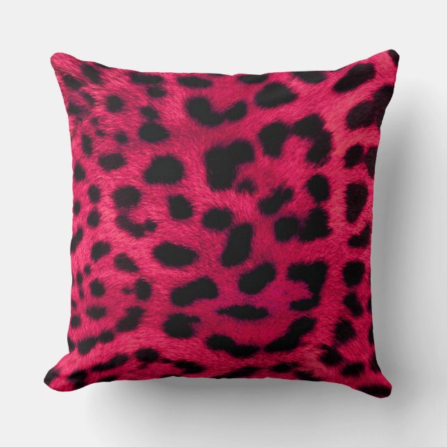 Leopard Tryck Kudde (Framsida)