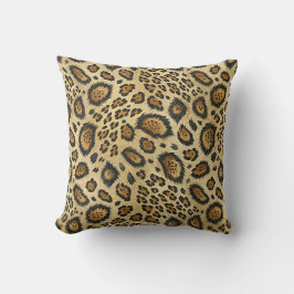 Leopard Tryck Mönster – Vilda Djur Skinn Design Kudde