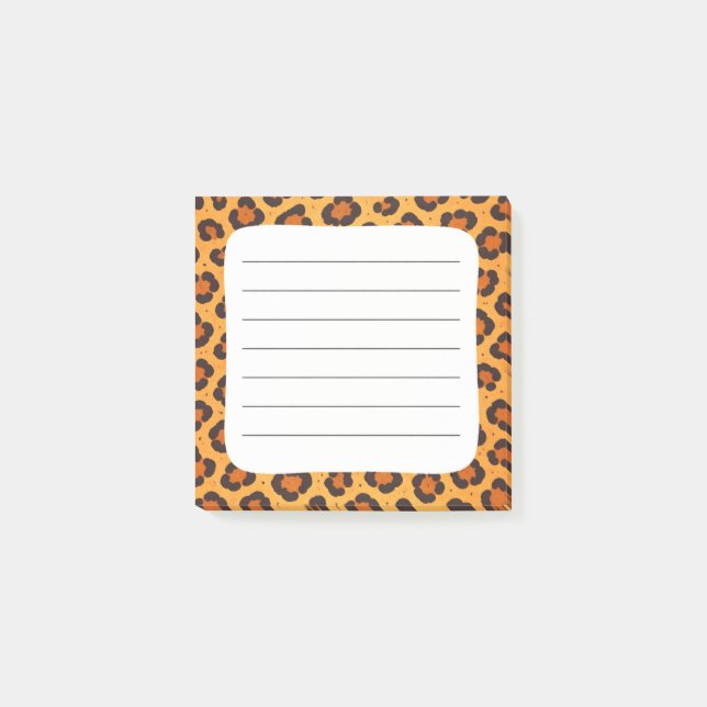 Leopard Tryck Post-it Block (Framsida)