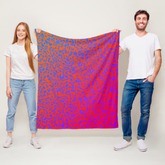 leopard tryckt filt med psykedelisk gradient