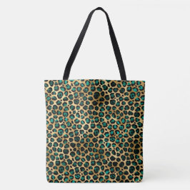 Leopard turquise animalier tygkasse