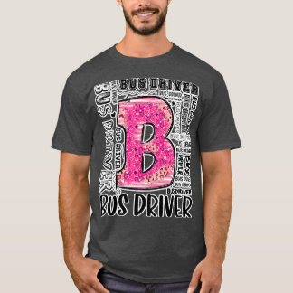 Leopard Typography Buss Driver 100:e T Shirt