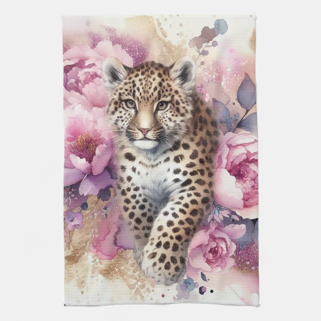 Leopard Unge & Ro Kitchen Towel Kökshandduk (Vertikal)
