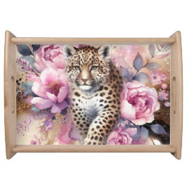 Leopard Unge & Ro serving Tray Frukostbricka