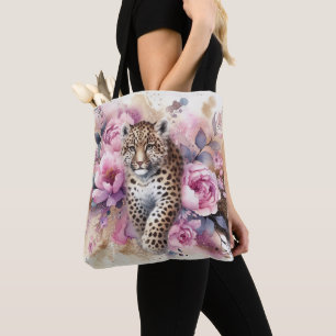 Leopard Unge & Ro Tote Bag Tygkasse