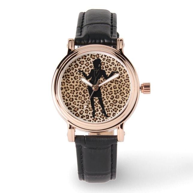 "Leopard" Urklocka Armbandsur (Framsida)