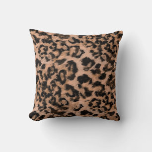 Leopard - utskrift av utskrivet djurtryck kudde