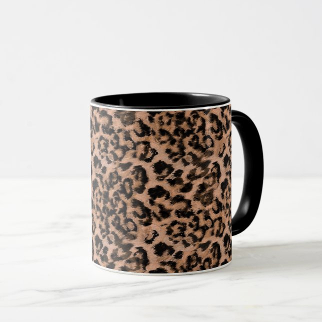 Leopard - utskrift av utskrivet djurtryck mugg (Framsida höger)