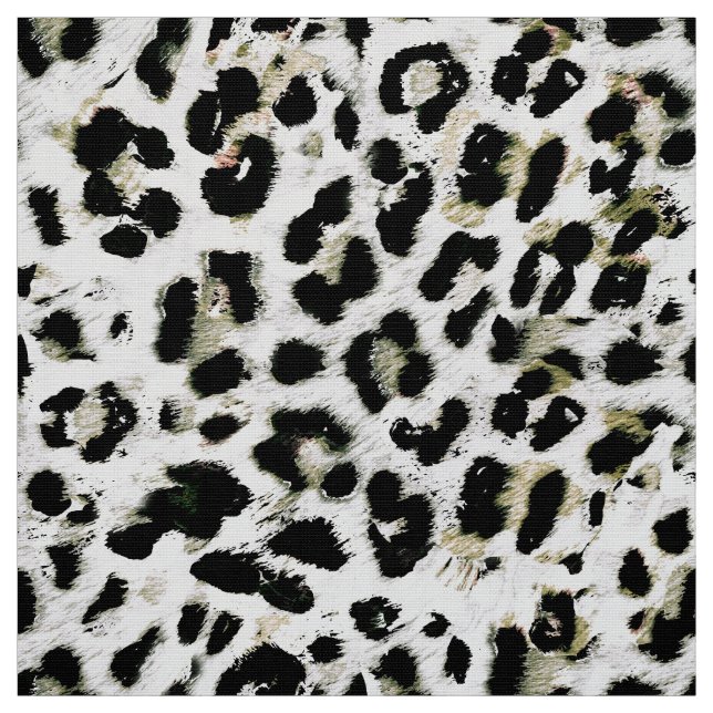 Leopard - utskrift av utskrivet djurtryck tyg (Provkarta)