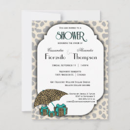 Leopard, utskrift och målningsdocka, Inbjudan