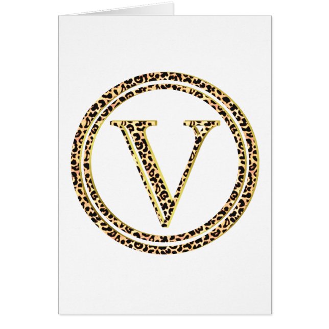 Leopard V Hälsningskort (Framsidan)